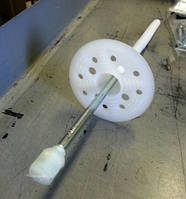 Дюбель 10х420 мм для мінеральної вати та пінопласту в газобетон керамічний блок із термоголовкою паковання 50 шт.