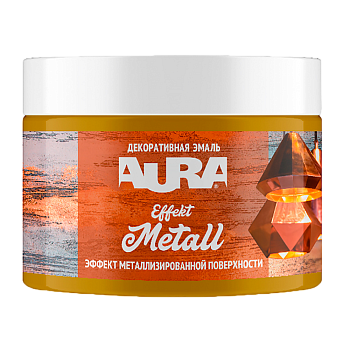 Декоративна емаль Aura Effekt Metall бронза 0.3л, фото 1