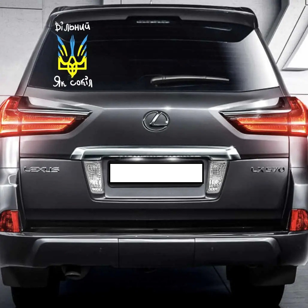 Наклейка на автомобіль " Вільний як сокол" з оракалу