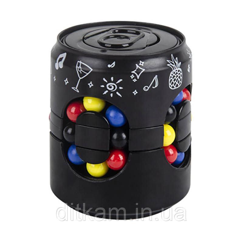 Головоломка антистресс Fidget Cans Cube 2.0 Черный
