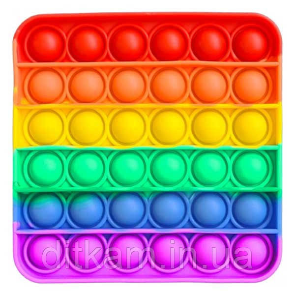 Сенсорная игрушка Pop It Fidget с шариками Квадрат, фото 1