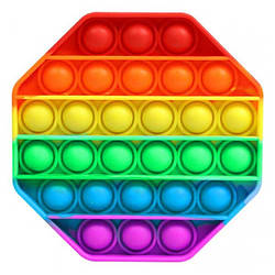 Сенсорная игрушка Pop It Fidget с шариками Восьмиугольник