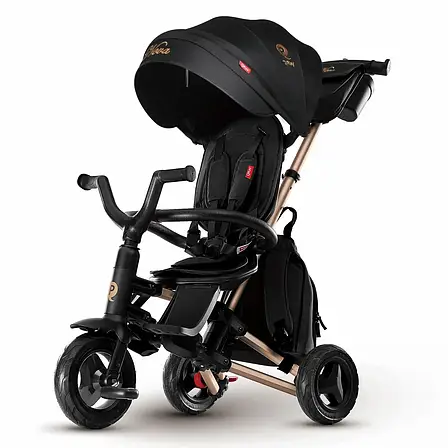 Складаний триколісний дитячий велосипед Qplay Nova+ RubberGold, фото 1