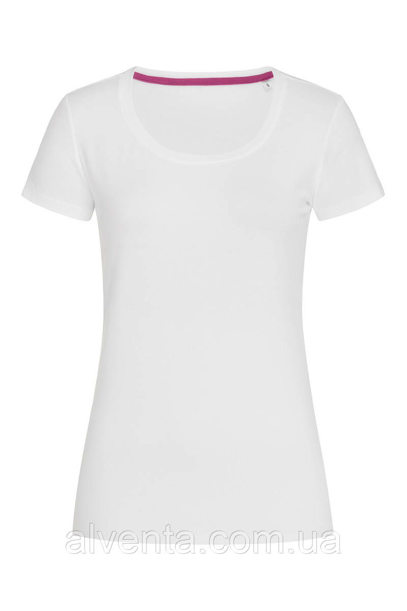 Футболка з еластаном CLAIRE жіноча Біла
