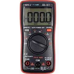 Цифровий мультиметр YATO YT-73089 TRUE RMS з LCD-цифровим діапазоном 9999