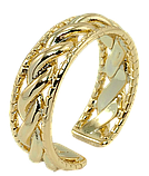 Каблучка Xuping QQMM Позолота 14K "Візерунок шнур" р.16-17, фото 3