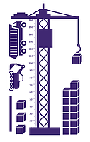Наклейка на стіну Ростомер "Кран" з оракалу