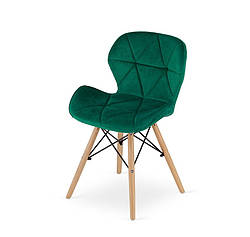 Стул вельвет зелений ELVA_3371