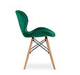 Стул вельвет зелений ELVA_3371, фото 5