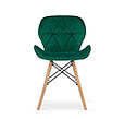 Стул вельвет зелений ELVA_3371, фото 3