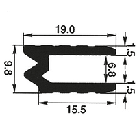Профіль 0300_403020. Гібрид або "замковий". Для панелей 6,8 мм