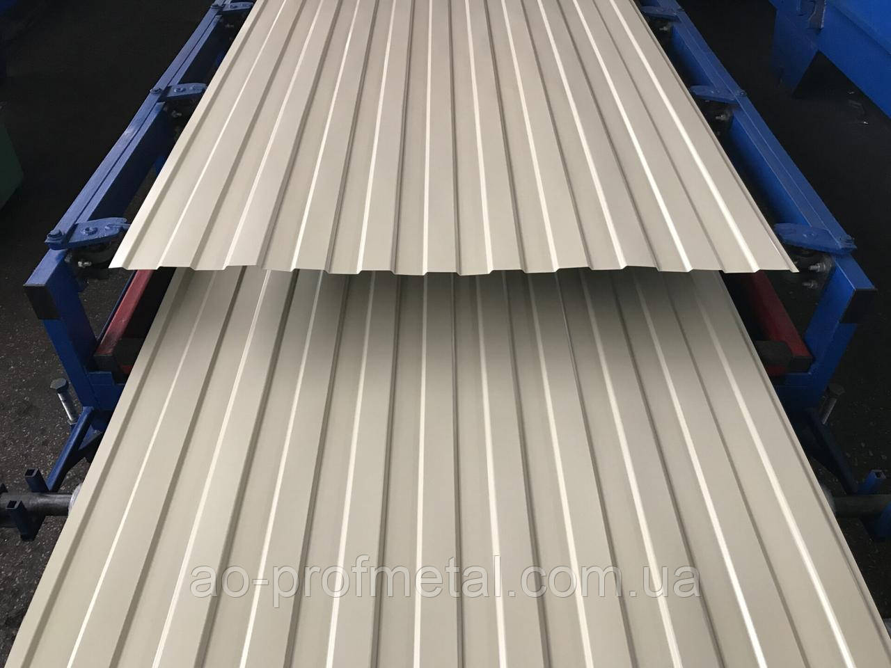Профнактил на паркан бежевий, Профнастил для забору бежевого кольору., фото 1
