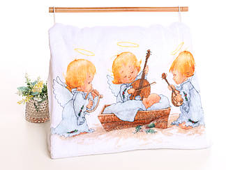 Крижма мікрофібра Янголята 90*90