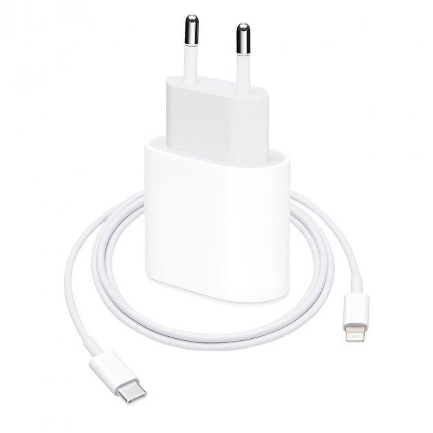 КОМПЛЕКТ ORIGINAL: 20W USB-C Power Adapter USB-C to Lightning Cable, фото 1