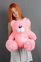 Плюшевий маленький ведмедик на подарунок дівчині 50 см рожевий, Дитячі пухнасті ведмеді м'які іграшки