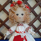 Дівчинка-Українка у вишиванці з вінком 28 см, фото 2