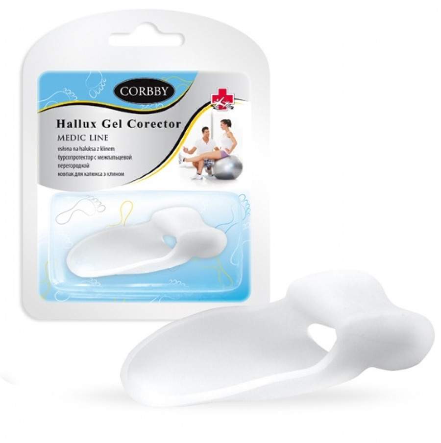 Гелевий протектор на кісточку Corbby HALLUX GEL CORECTOR (ПАРА / 2шт.)