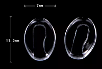 Носоупоры для очков силиконовые 11,5 мм (10 шт) запчасти для очков