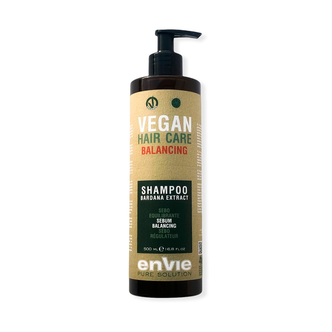 Нормалізуючий шампунь для жирної шкіри голови Envie VeganOk Balansing
