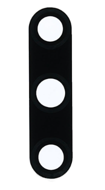 Скло камери з рамкою для телефону Huawei P40 Lite E, чорне