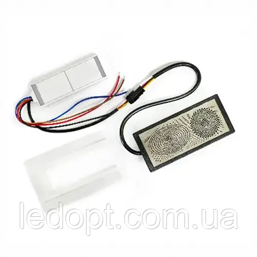 Сенсорний вимикач для зеркал LB-05-ВТ,ДИНАМИК, 2 клавиши, 1*65W, bluetooth, dimmer, DC12-24V