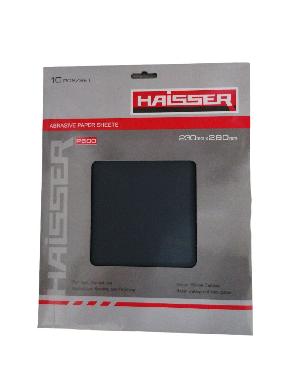 Шліфувальний папір, листовий 230ммх280мм, зерно 600, HAISSER 118555 (5811710)