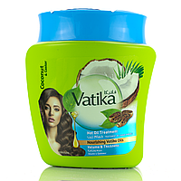 Маска Ватика кокосовое и касторовое масло, для густоты и объема , DABUR VATIKA CONDITIONING HAIR MASK , 500 мл