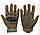 Тактичні рукавички Hunter Carbon повнопалі Оливкові зелені військові з закритими пальцями, фото 7