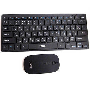 Бездротовий комплект клавіатура з мишкою 901, Ультратонка клавіатура та миша класична