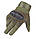 Рукавиці тактичні повнопалі Hunter Carbon із захистом кулака, закриті з пальцями, військові армійські зсу Хакі, фото 4