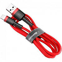 Кабель зарядный Lightning Baseus Halo Data Cable USB For iP 2.4A 1м Red (CALKLF-E09)