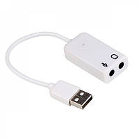 Звуковая карта USB 2.0, 7.1, Dynamode C-Media 108 White, 90 дБ, Box (USB-SOUND7-WHITE)