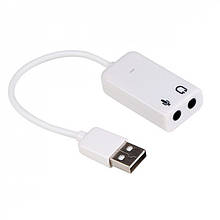 Звукова карта USB 2.0, 7.1, Dynamode C-Media 108 White, 90 дБ, Box (USB-SOUND7-WHITE)