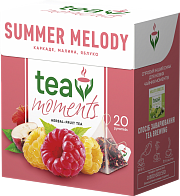 Чай черный фруктово-ягодный Summer Melody 20 пирамидок ТМ Tea Moments