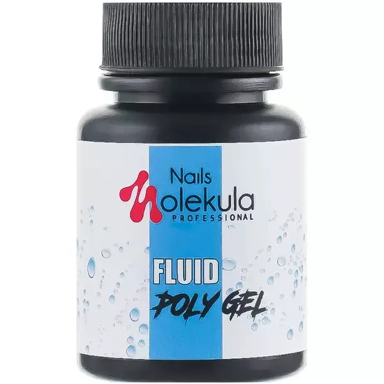 Nails Molekula Fluid Pooly Gel / Флюїд для роботи з полігелем /, фото 1