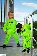 Неоновый модный детский спортивный костюм из качественной двухнитки на рост от 86 до 134 см