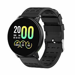 Смартгодинник Smart Watch 119 Plus-фітнес браслет із тонометром, пульсометром і крокомір чорним