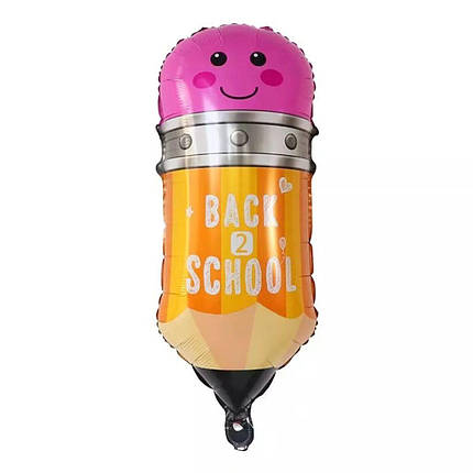 Фольгована кулька Олівець 73х35см (28") | Різнокольоровий, фото 1