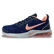 Кросівки жіночі Nike літні текстильні сітка сині весна/літо демі сезон, фото 3
