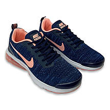 Кросівки жіночі Nike літні текстильні сітка сині весна/літо демі сезон, фото 6