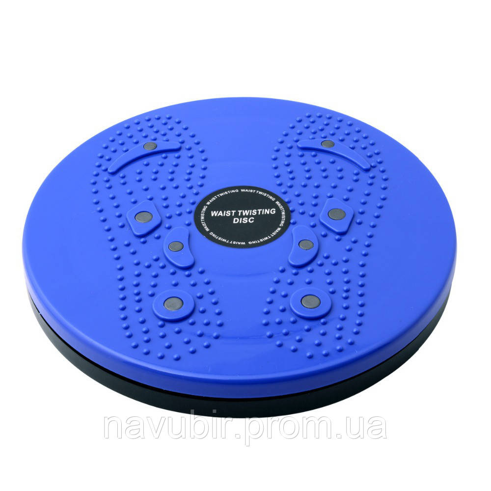 Диск Грация для фитнеса Синий, спортивный вращающийся диск для талии | диск для талії (NV) - фото 2 - id-p1498954440