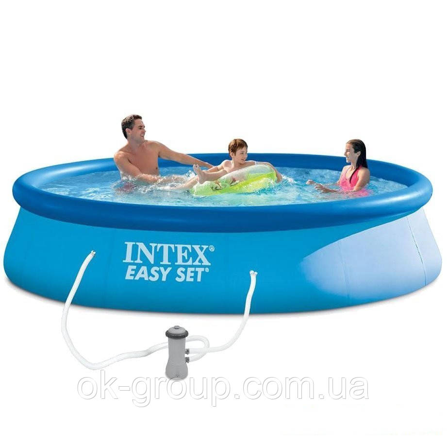 Надувний басейн intex 28142 Easy set 396 х 84 див.