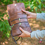 Жіноча коричнева сумка Фабія, фото 3