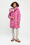 Подовжений жіночий пуховик асиметричного крою Finn Flare W20-32043-818 рожевий XS, фото 4