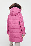 Подовжений жіночий пуховик асиметричного крою Finn Flare W20-32043-818 рожевий XS, фото 3