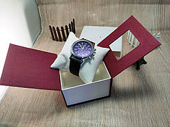 Подарункова коробка для годинника червона з подушечкою шкіряною