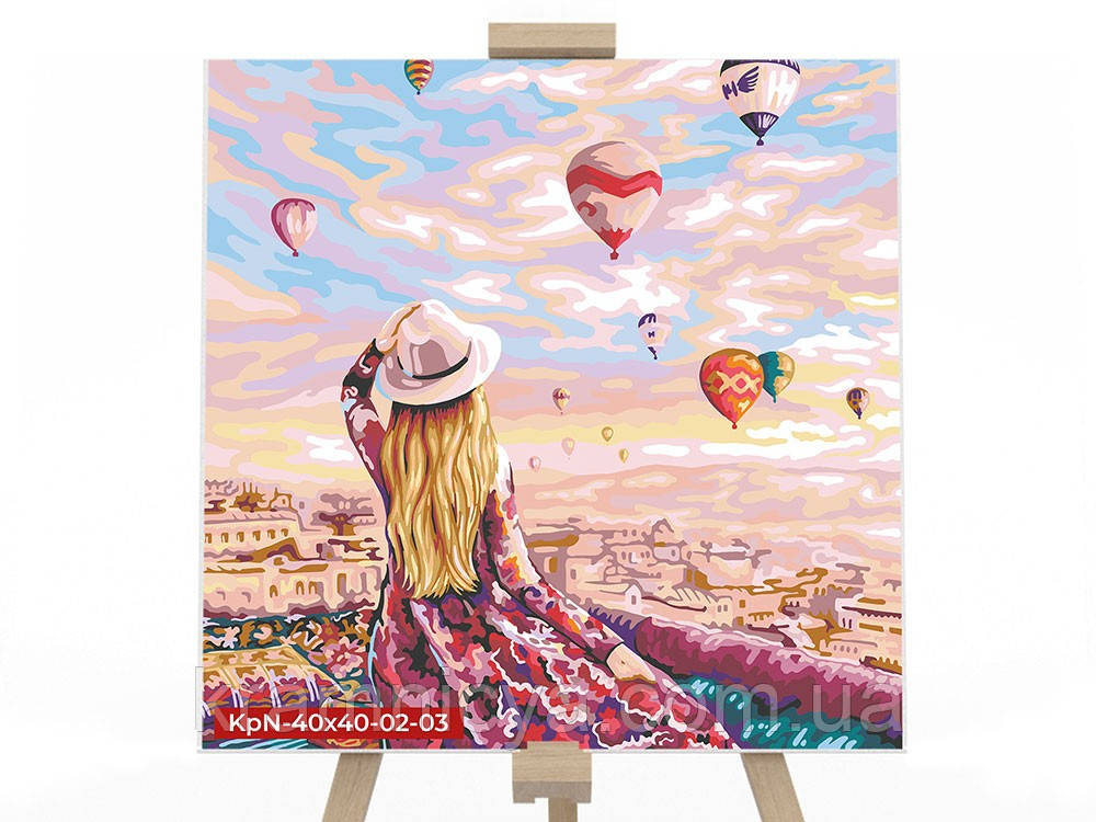 Картина за номерами Подорож до Каппадокії, 40х40 см. (KPNE-40x40-02-03), фото 1