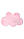 Килим зі штучного хутра Rabbit рожевий Хмара 100*150 см, ворс 2.7 см, щільне хутро, дуже м'який, фото 3