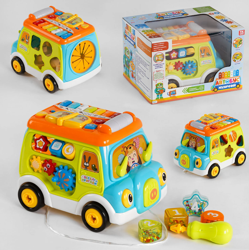 Музична розвивальний автобус сортер