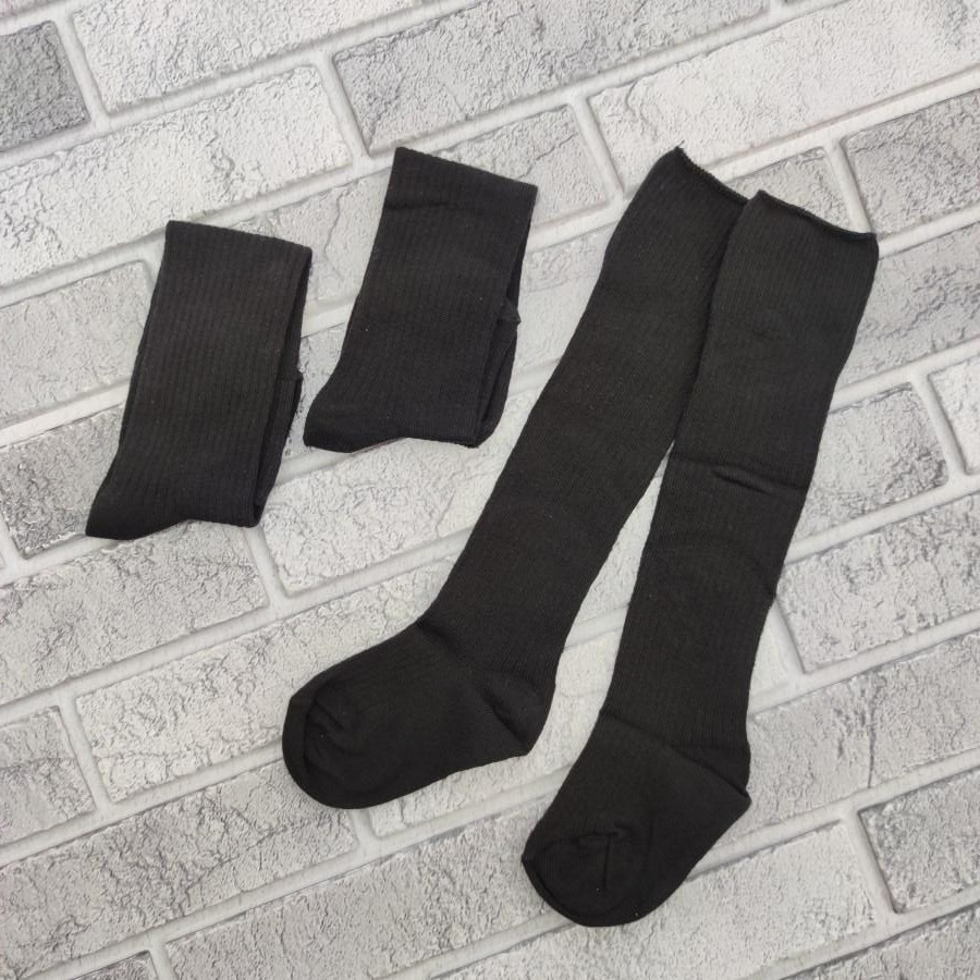 Гольфи дитячі весна/осінь р.14 чорні в рубчик Mavadi 30032156, фото 1